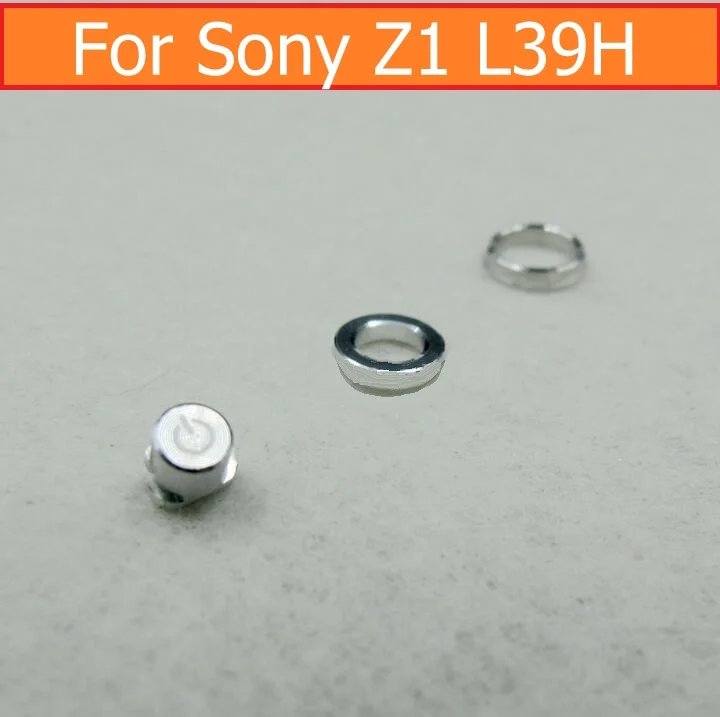 

Original power button ring & earphone ring & power button for Sony xperia z1 L39h c6902 C6903 C6905 Metal button silver colour