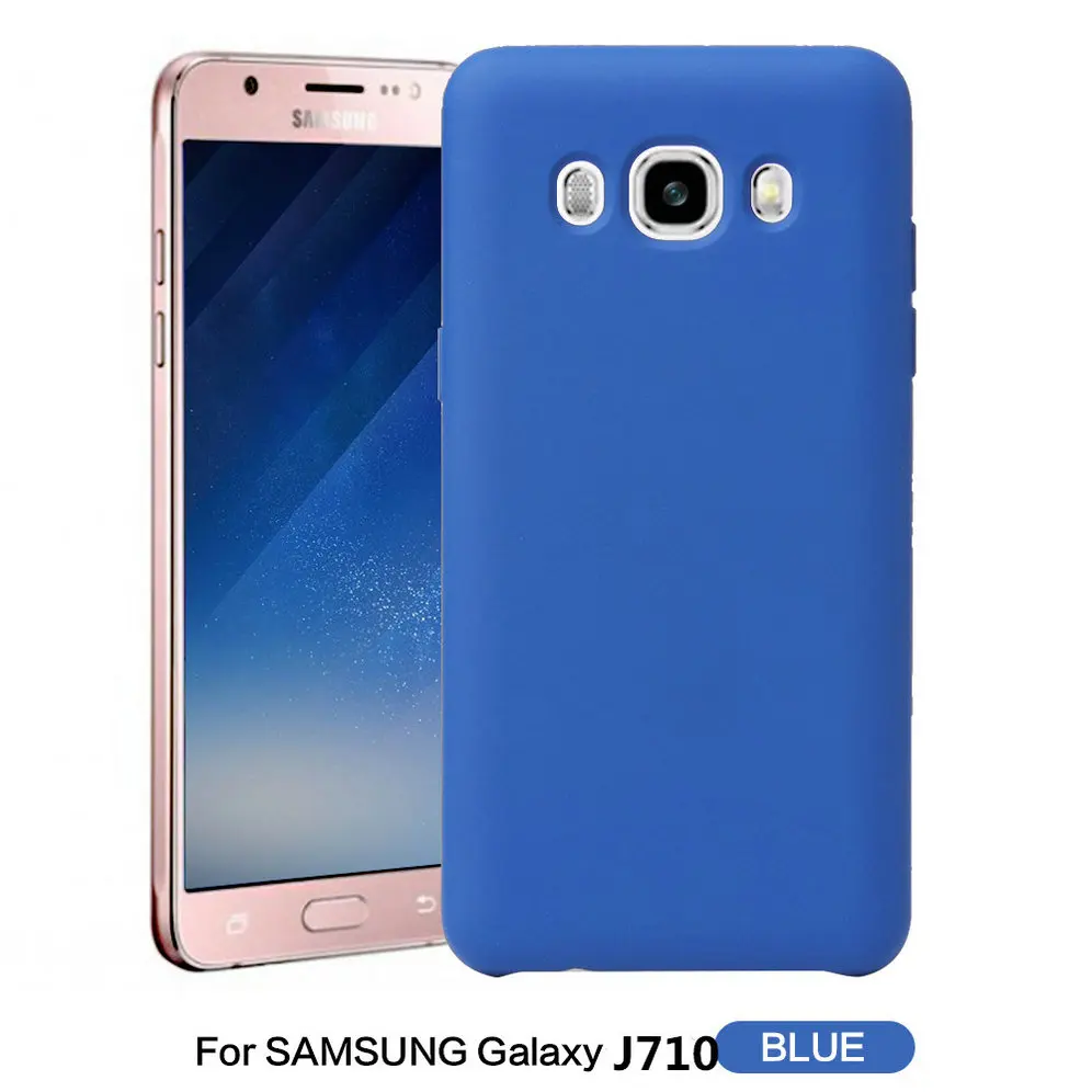 For Samsung Galaxy J7 2016 J710 Case Premium TPU Solid Soft Back Shell Silicone Flexible Excellence Phone Protection Cover |