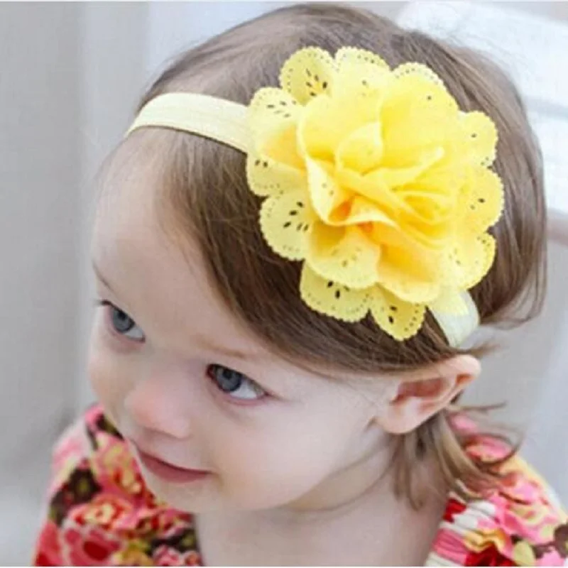 

baby girl headband Infant hair accessorie clothes band flower newborn floral Headwear tiara headwrap hairband Gift Toddlers T104