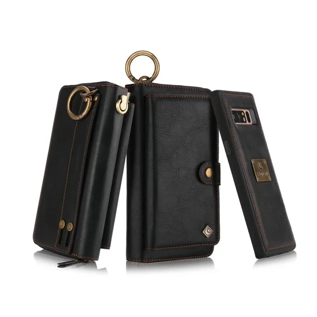 Purse Wristlet Phone case For Samsung Galaxy Note 9 8 S 10 + 10e 8 9 plus s7 edge coque Leather Funda Cover accessories Shell - Image 2