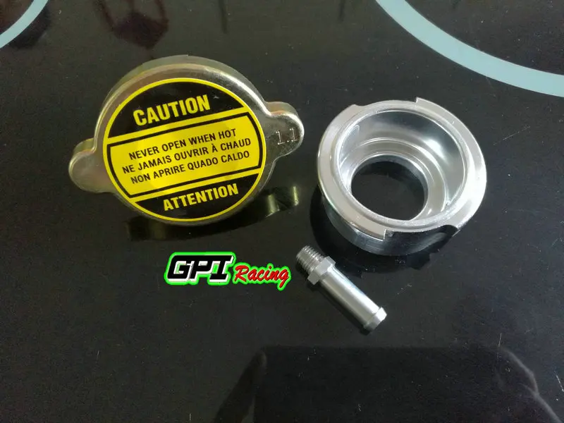 

Weld On Radiator Filler Neck Billet Aluminum & 1 Free Radiator 1.1pa Cap NEW
