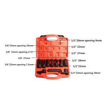 

10 Pcs Oxygen Sensor Socket Wrench Set Oxygen Injector Tool