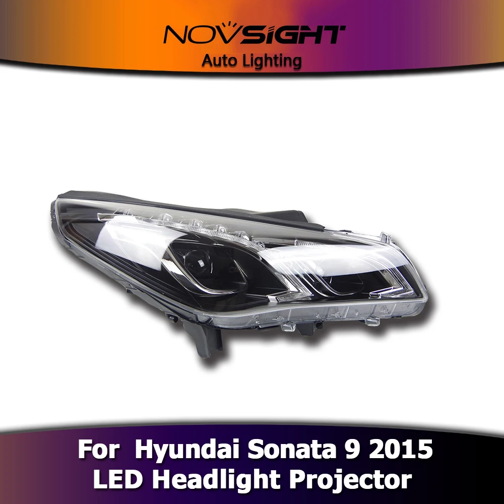 Светодиодный проектор NOVSIGHT для hyundai Sonata 9 2015 2 шт.|Фара авто в сборе| |