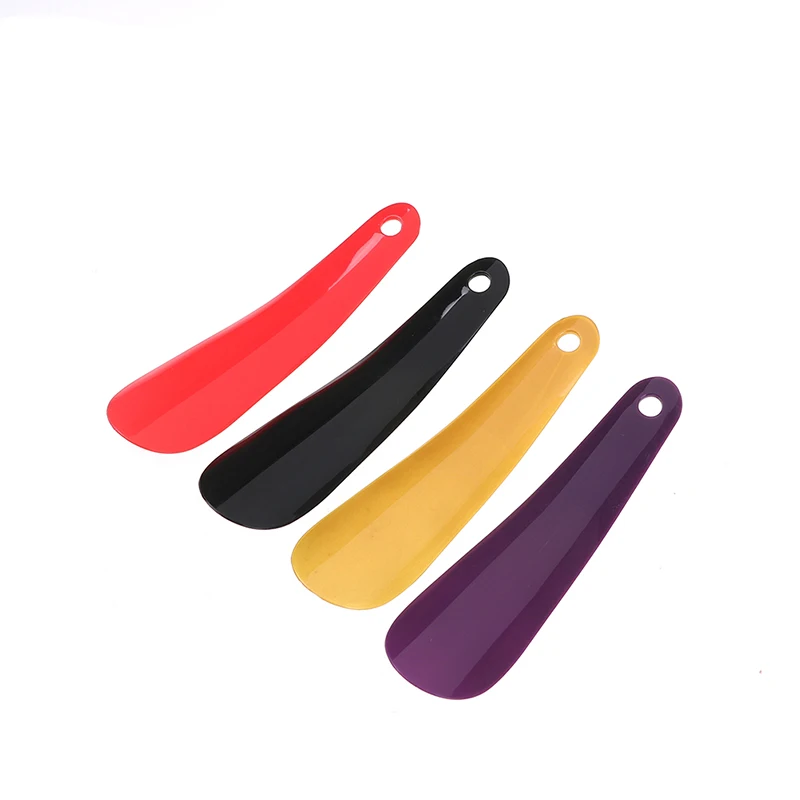 2Pcs/Lot 16cm Plastic Shoehorn Shoe Horns Spoon Professional Colorful Flexible Shoe Lifter Shoes Accessories Random