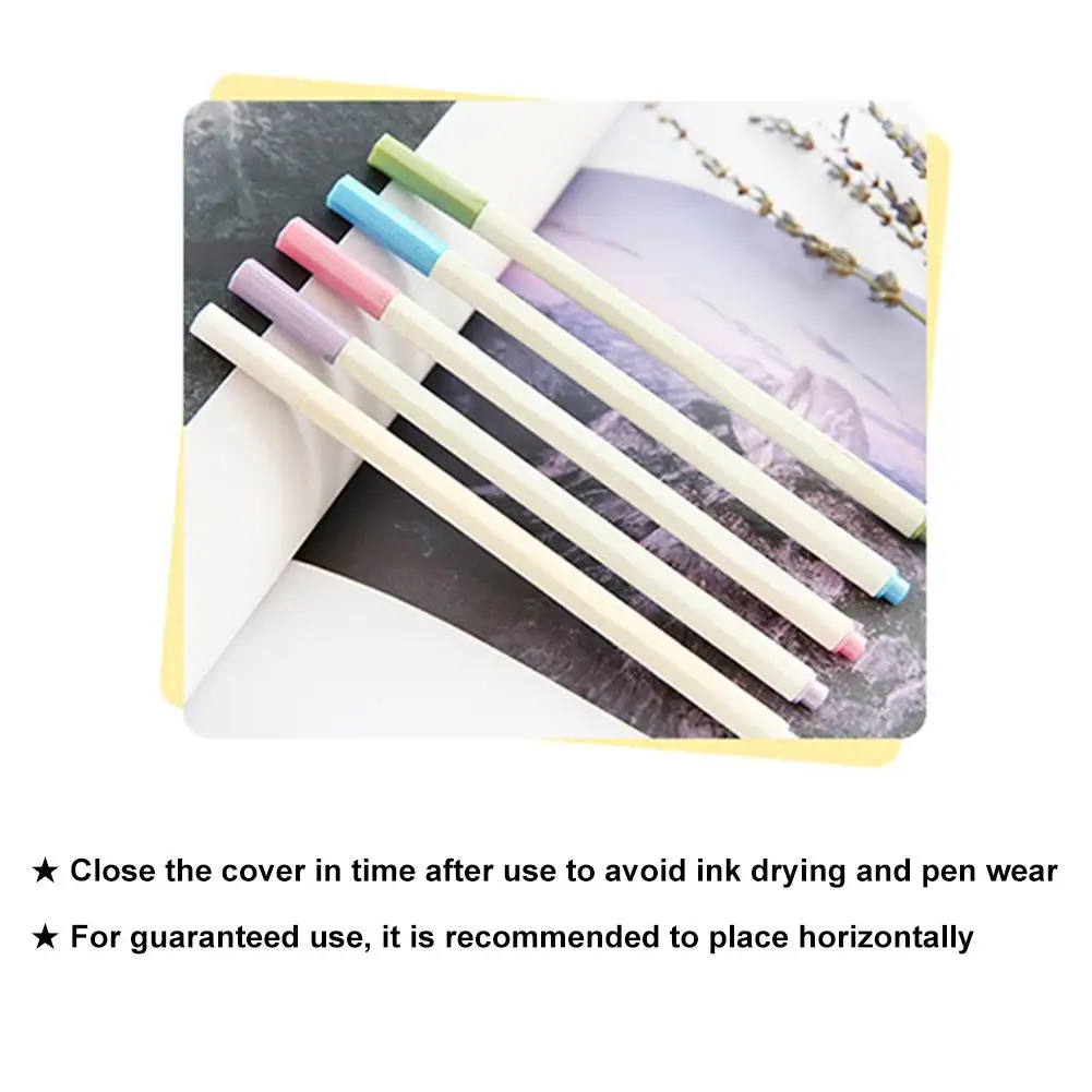 

10pcs Soft Head Color Metal Pen White Gold Mark Paint Marker Pen For Graffiti DIY Album
