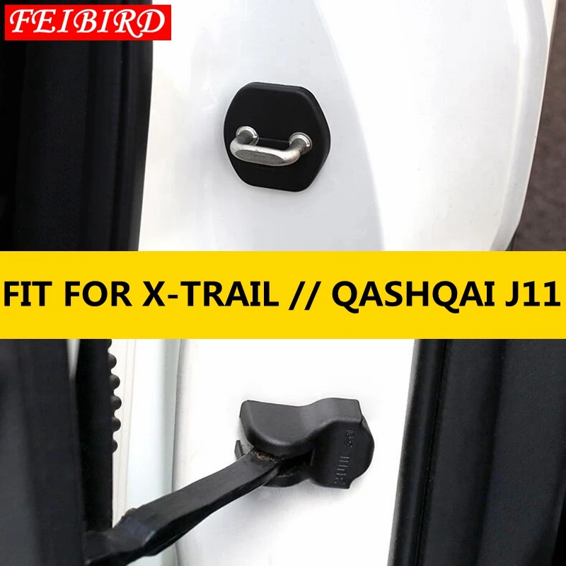 باب السيارة قفل غطاء الديكور الباب تحقق الذراع غطاء للحماية لنيسان قاشقاي J11 اكس تريل X درب T32 المارقة 2014-2019