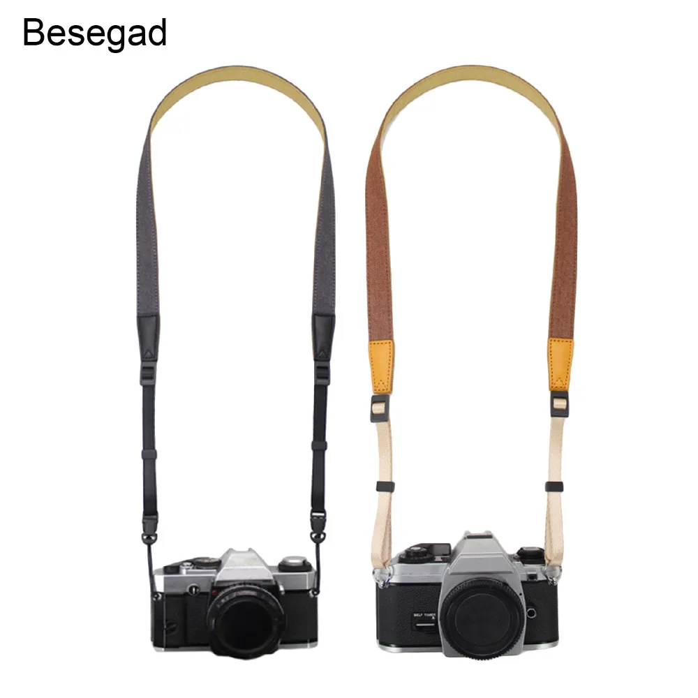 Besegad универсальная камера плечевой шейный ремень с пряжкой подключения для Nikon Canon sony Pentax Olympus Fujifilm Instax Panasonic