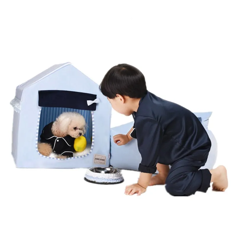 

Korean Teddy Kennel Four Seasons Universal Detachable Dog House Law Bomei Schnauzer Small Dog Pet Worm