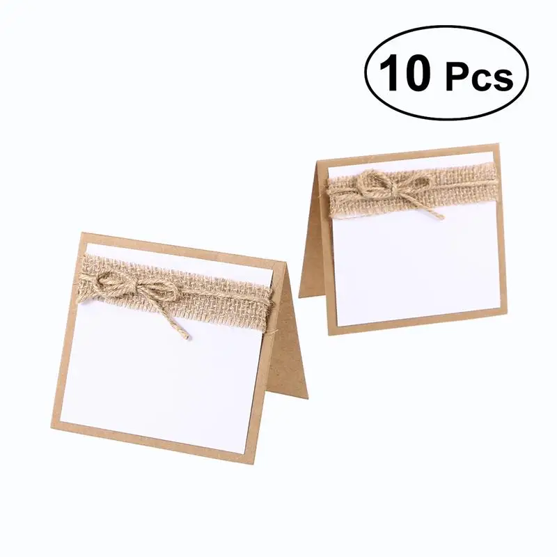 

10pcs Guest Party Name Table Place Cards for Shabby Chic Rustic Wedding Decoration Party Supplies Vintage Lace Place Card Favors