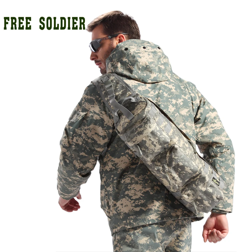 FREE SOLDIER Сумка- ведро для подъема на гору и лагеря и спорта, штурмовой рюкзак «Трансформеры», сумка тактического десантирования, одноребордчатый рюкзак через плечо для отдыха 1000D нейлон Локальная