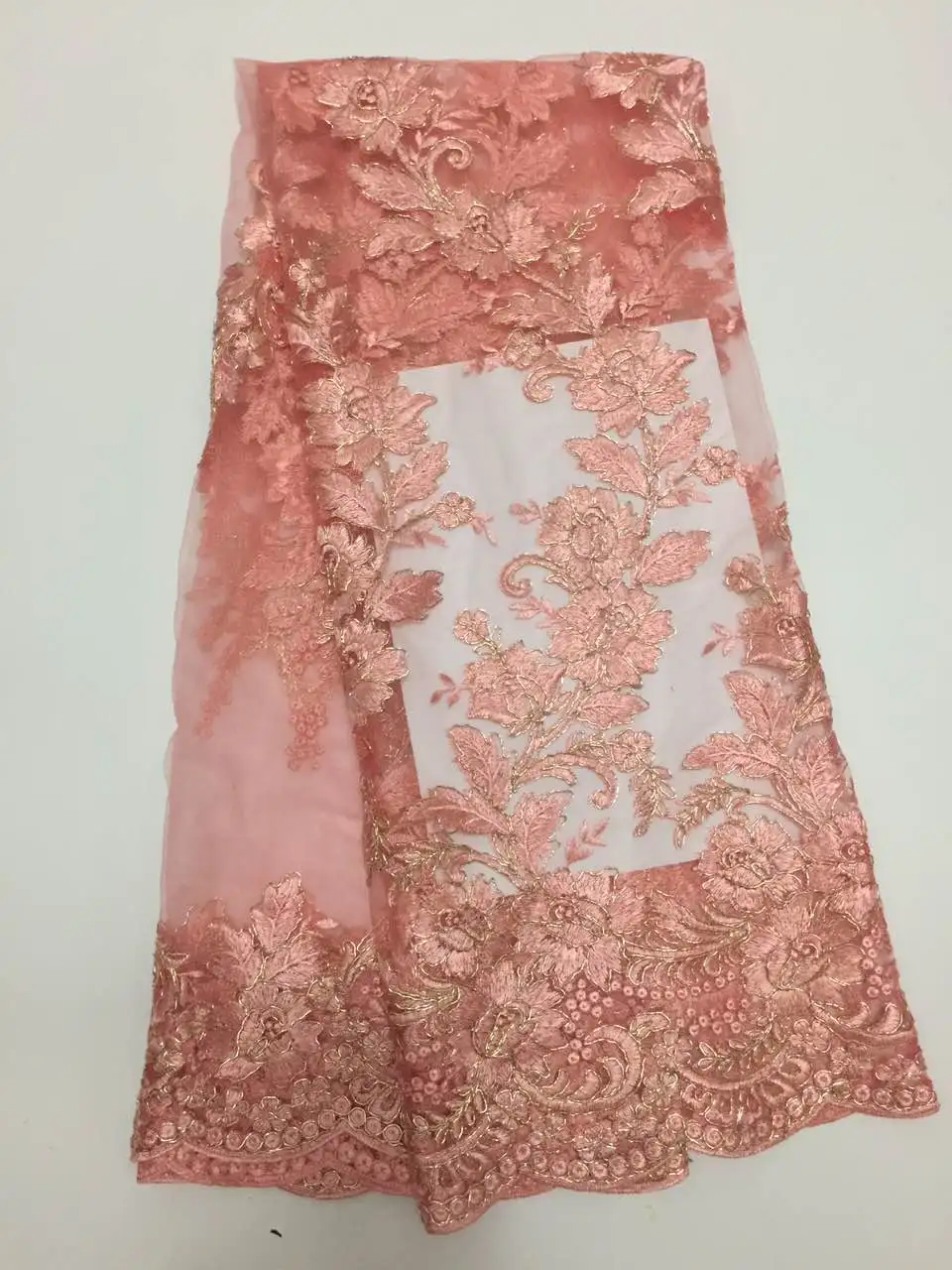 

New High Quality African Swiss Voile Water Soluble Lace Fabric With Sequins For Dress,nigerian African Cord Lace 5yards D301