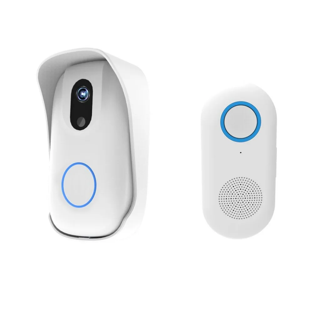 

720P Wireless Wifi Video Doorbell Camera P2 Motion Detection Alarm Built-in TF Card Door Phone Intercom Home Security