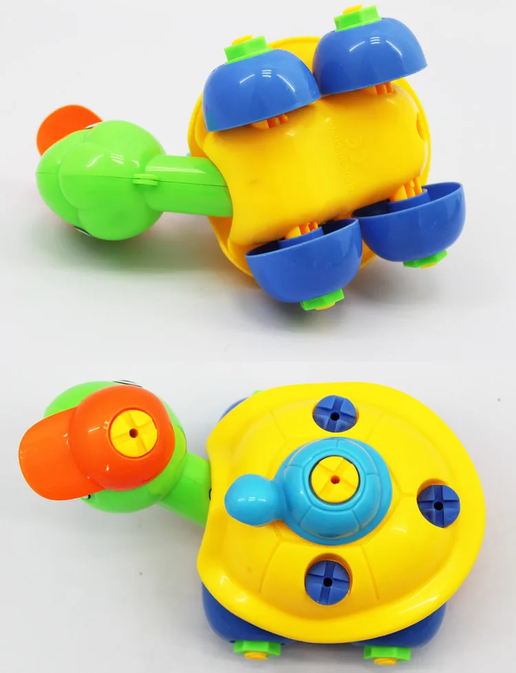 Раннее Обучение Образование DIY Винт Гайка Группа установлен пластик 3d головоломка разборка черепаха детские игрушки для детей игрушки