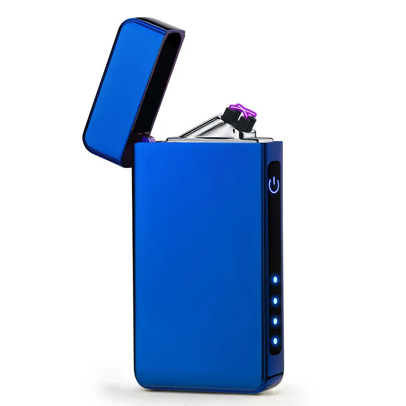 Новый дизайн Индукционная сенсорная двойная дуговая Usb зарядка зажигалка