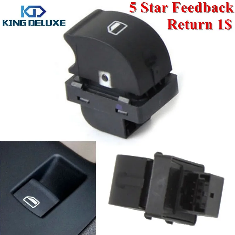 4pins Passenger Single Side Mirror Power Window Control Switch Button For AUDI A4 B6 B7 Sedan