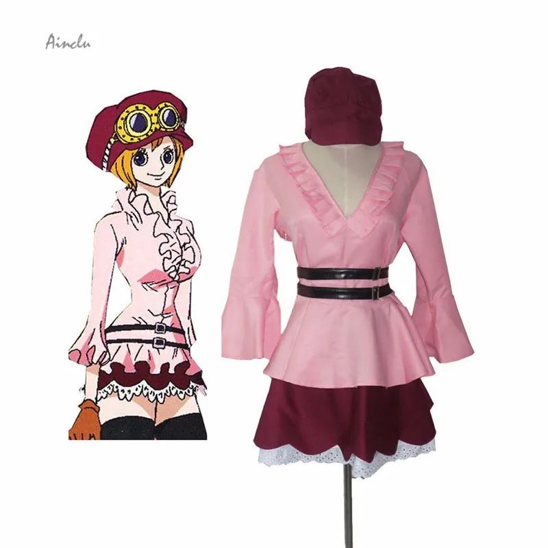 

Ainclu Customize Free Shipping One Piece Koala Pink Lolita Dress Anime Adult Kid Cosplay Costume For Halloween Christmas