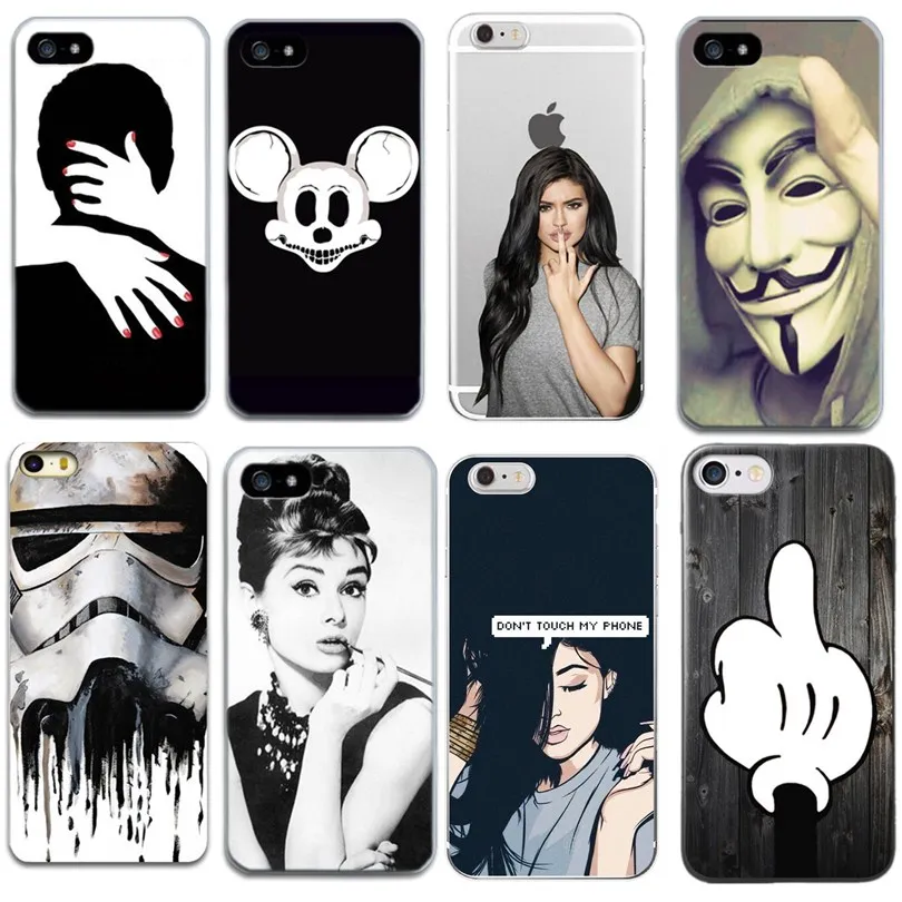 Cute Love Heart Print Back Cover For iPhone X 7 6 6S Plus 5 5S SE Phone Case Soft Cases Coque 8 |