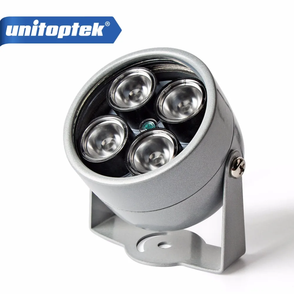 

4 IR LED Infrared Illuminator Light IR Night Vision For CCTV Security Cameras Fill Lighting Metal Gray Dome Waterproof