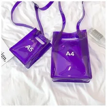 Прозрачная желеобразная сумка с надписью, летняя пляжная сумка с клапаном, Брендовые женские ПВХ сумки-тоут, сумки-мессенджеры для девушек, сумки на плечо для отдыха