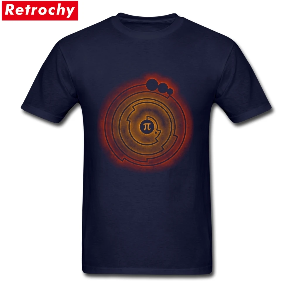 

Pi Math Man's Classic Fit Short Sleeved T Shirt Round Neck 100% Ring Spun Cotton Custom Printing Crop Circle T-Shirts for Men