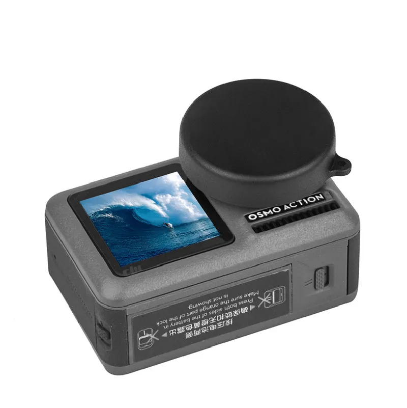 16pcsSet Tempered protective film Battery storage box case lens cover cap Flat arc base Kits For DJI Osmo Action Sports Camera  (3)