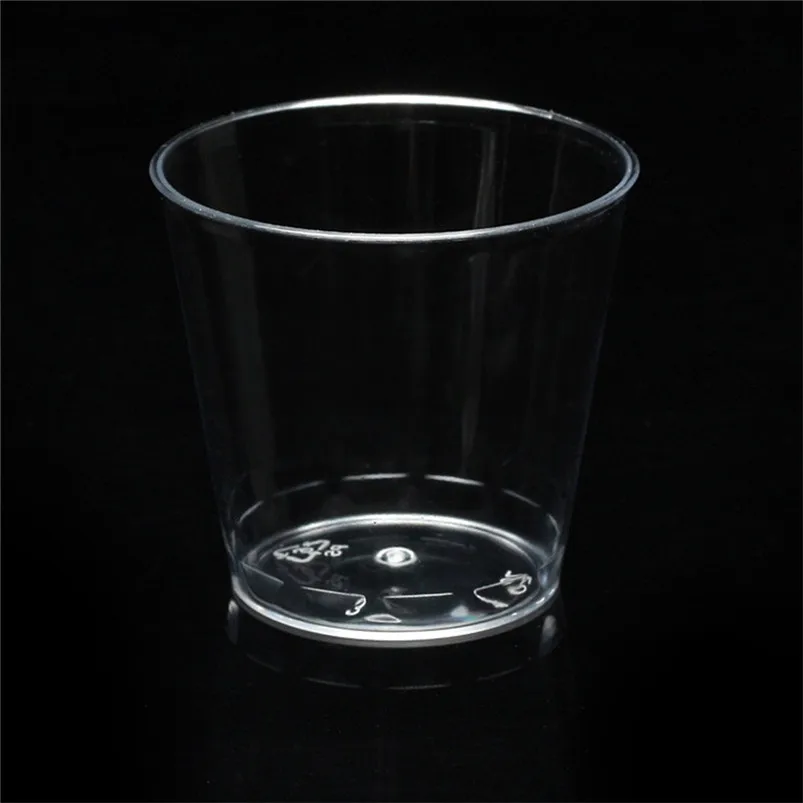 30PCS Clear Plastic Cups Disposable Party Shot Glasses Jelly Cups Tumblers Birthday Home Decoration 40MR0401
