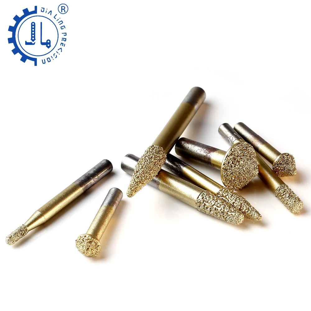 

JIALING 1PC stone milling cutter end mill for stone stone engraving router bits