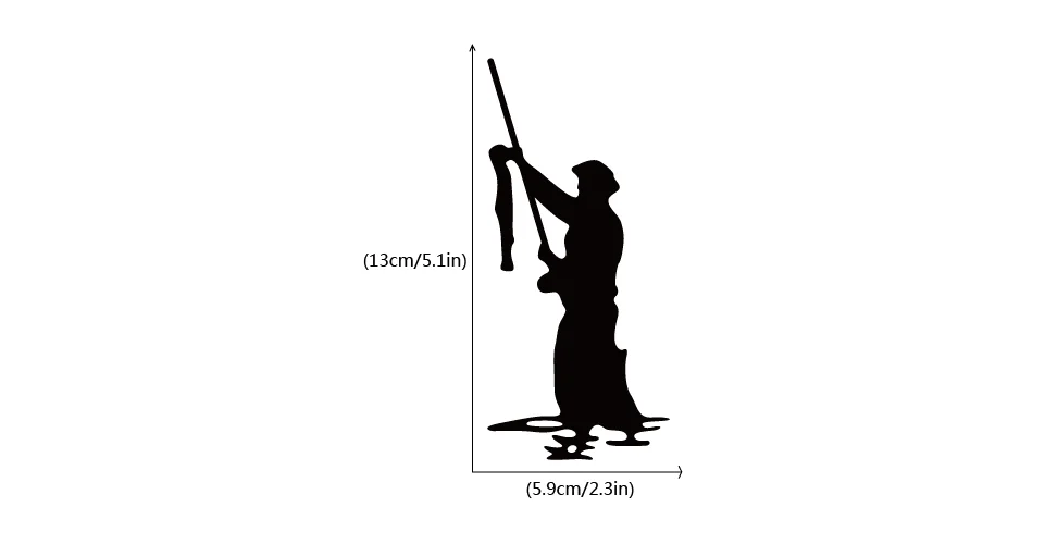 Man Fishing Outdoor Vinyl Switch Sticker Fashion Fisherman Silhouette Wall Sticker for Bedroom Home Decor SW0309