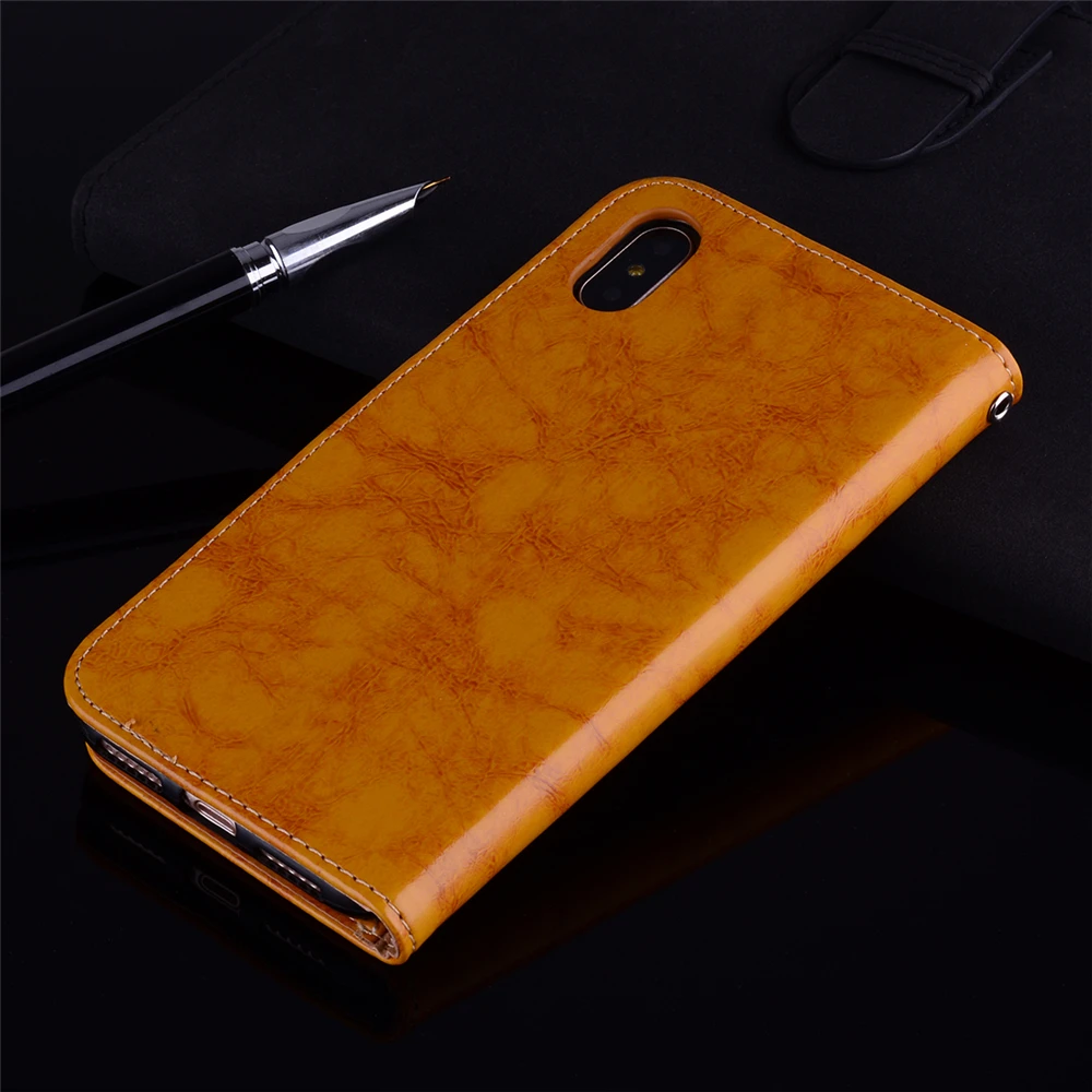 Винтажный кожаный флип чехол для iphone X XS MAX 10 XR защитный из мягкого ТПУ 6 6s 7 8 Plus 5 5s SE