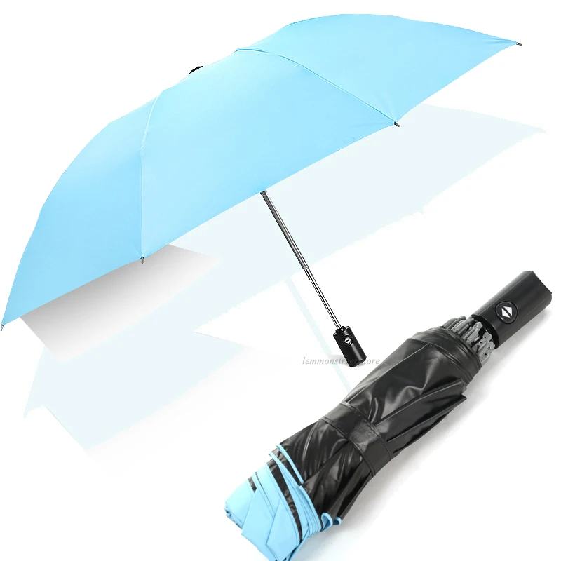 Full Automatic Man Car Umbrella Rain Women Anti UV Sunny Parasol