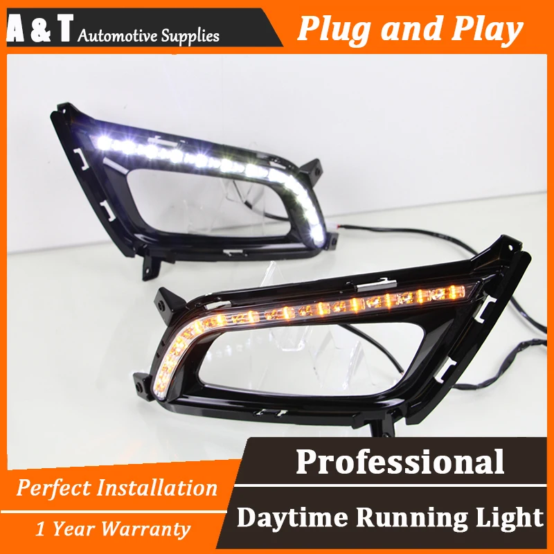 

A&T car styling For Kia  K5 LED DRL For Kia  K5 led fog lamps daytime running light  High brightness guide LED DRL
