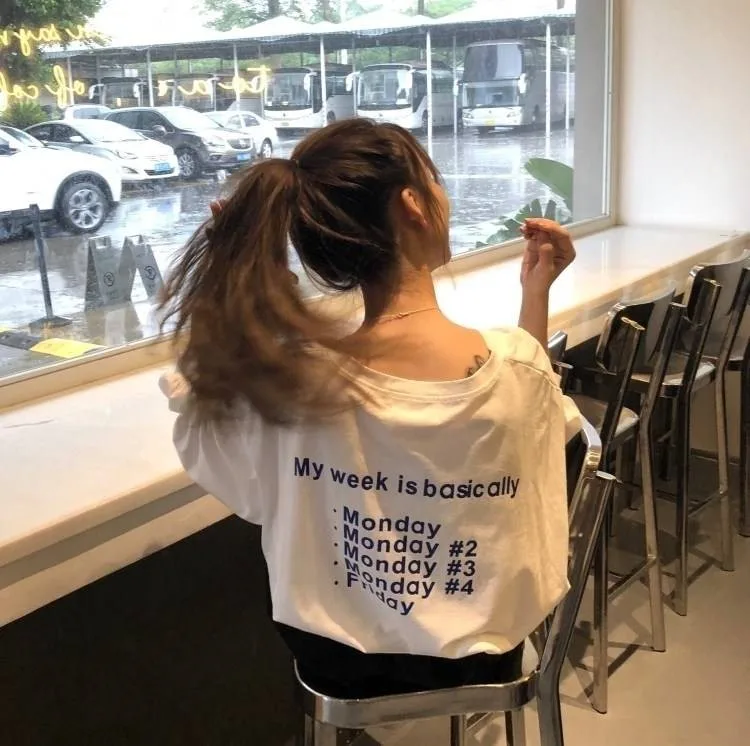 T-shirts Women Spring Korean Style Loose Harajuku All-match Womens Print O-Neck Full Sleeve Female Leisure Trendy Comfortable