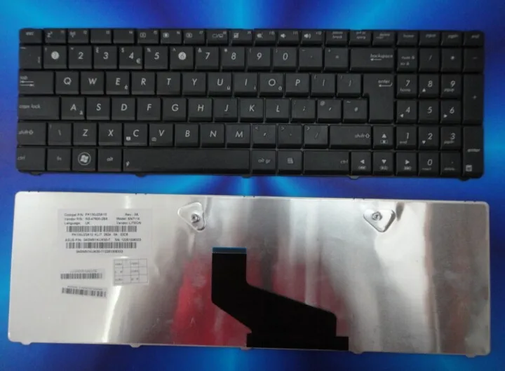 100% новая Оригинальная клавиатура Великобритании для ASUS X53B X53U K73T X73B K53T K53U K73BY