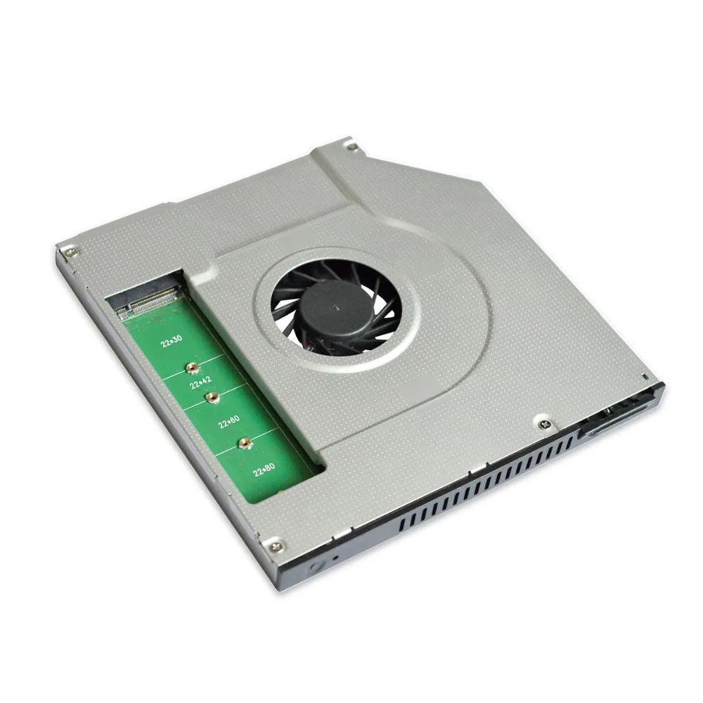 DeepFox Новый 9 5 мм SATA M.2 B Ключ NGFF твердотельный диск 2nd HDD Caddy 3 SSD алюминиевый чехол для
