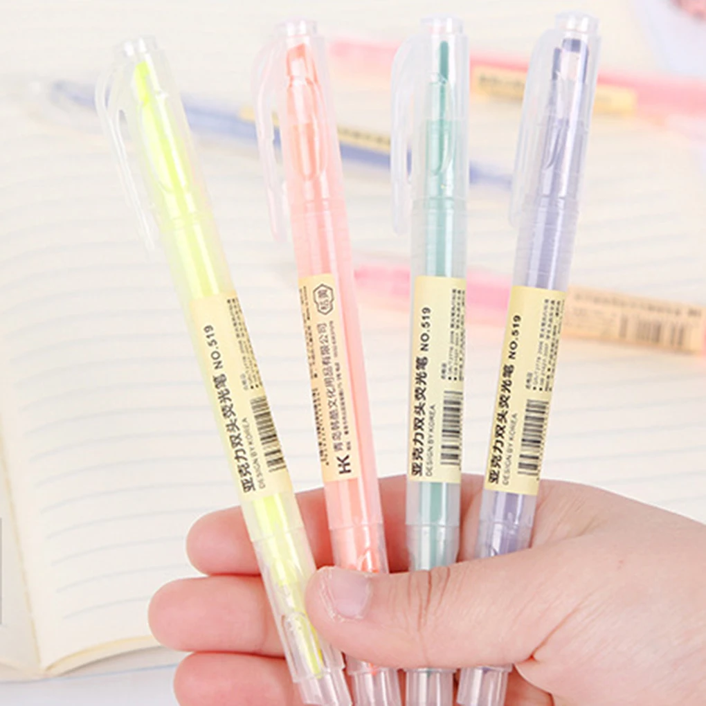 

ZHUTING Double head color highlighter acrylic plastic children brush painting graffiti watercolor pen