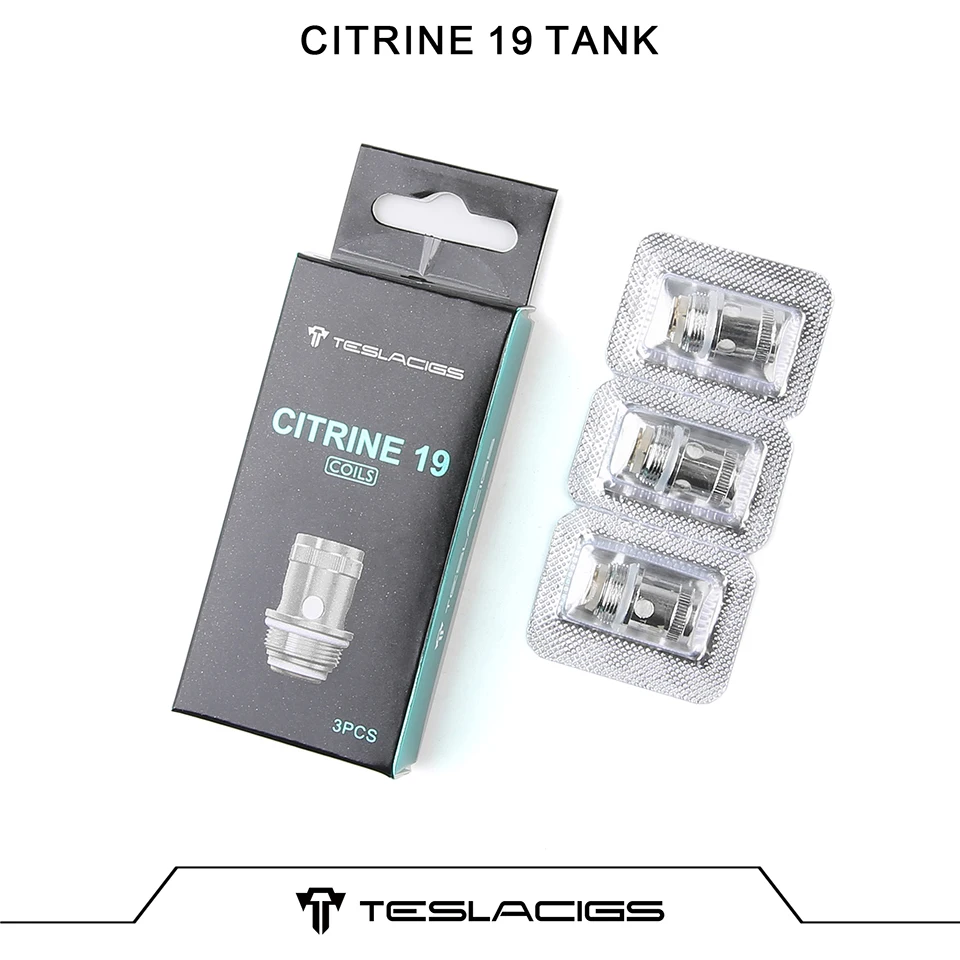 Оригинальная катушка Tesla Citrine 19 сменная 0.6ohm для аксессуары электронных сигарет