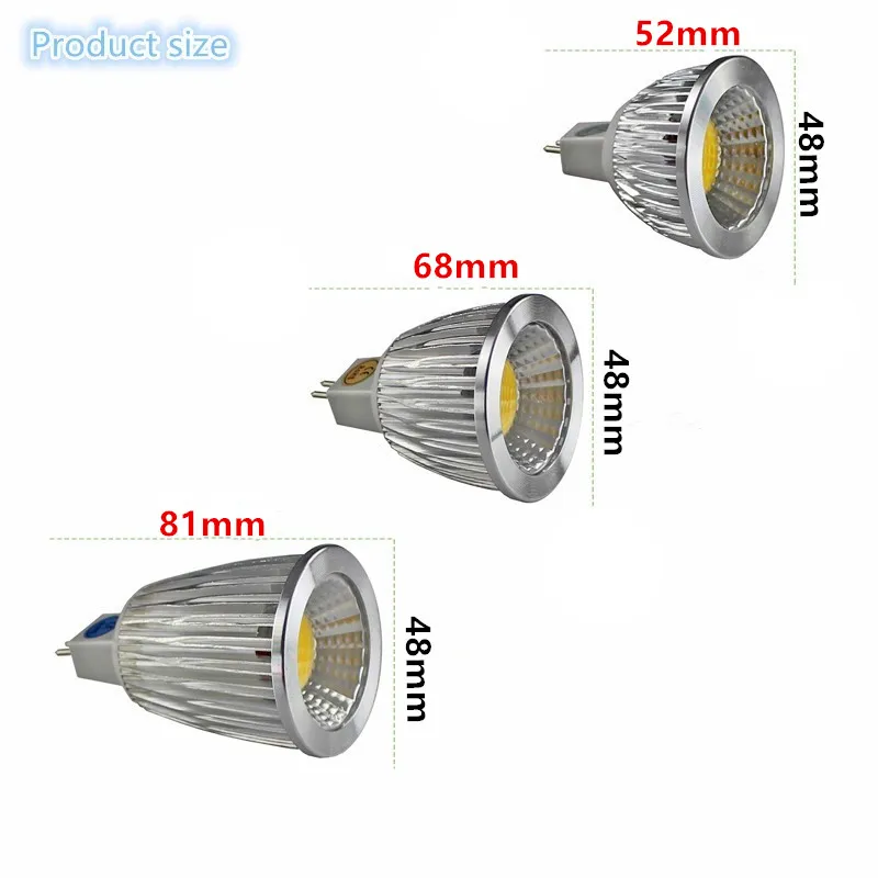 10 шт. выгодное предложение MR16 Коб 9 Вт, 12 Вт, 15 Вт, Светодиодный лампа MR16 12 V, теплый белый/холодный белый светодиодный светильник