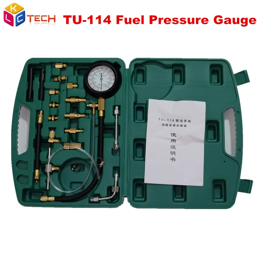 

TU114 TU-114 Fuel Pressure Tester Pressure Gauge For Fuel Injection Pump Tester TU 114 Auto Diagnostics Tools Set