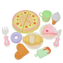 17 шт. моделирование десерт день чай торт вырезать игрушка набор Детский обучающий воображаемый играть в дом игрушки