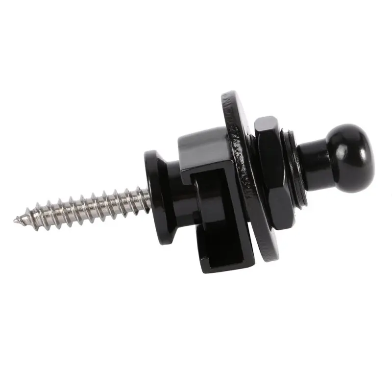 

New Round Chrome Head Guitar Strap Locks System Parts Electric Guitar Bass Accessories