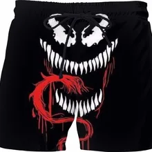 PLstar Космос Лето Для мужчин Рубашки домашние 3D Venom Marvel Schurk брюки для Для женщин/Для мужчин Regualr шорты дропшиппинг