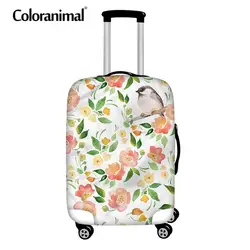 Coloranimal 3D цветочный Чехол Дорожный чемодан эластичное покрытие на молнии применяются к "18-30" Чемодан защитные тележка густой
