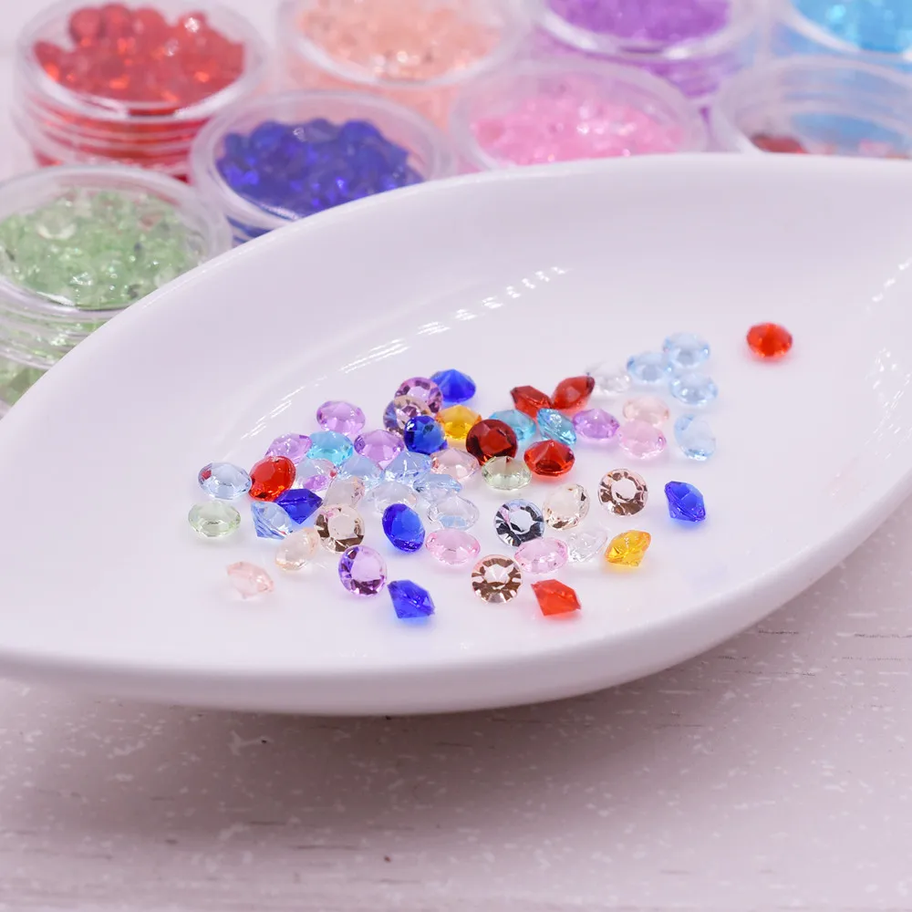 

110pieces 5mm acrylic crytal beads tiny beads fit glass globe glass vials bottle pendant filler jewelry charms