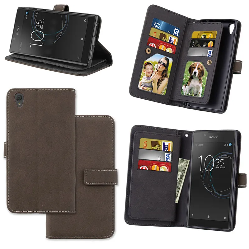 Luxury Leather Flip Case For Sony Xperia L1 Case Wallet Cover For Sony L1 G3311 G3312 Dual Sim Business Cases7