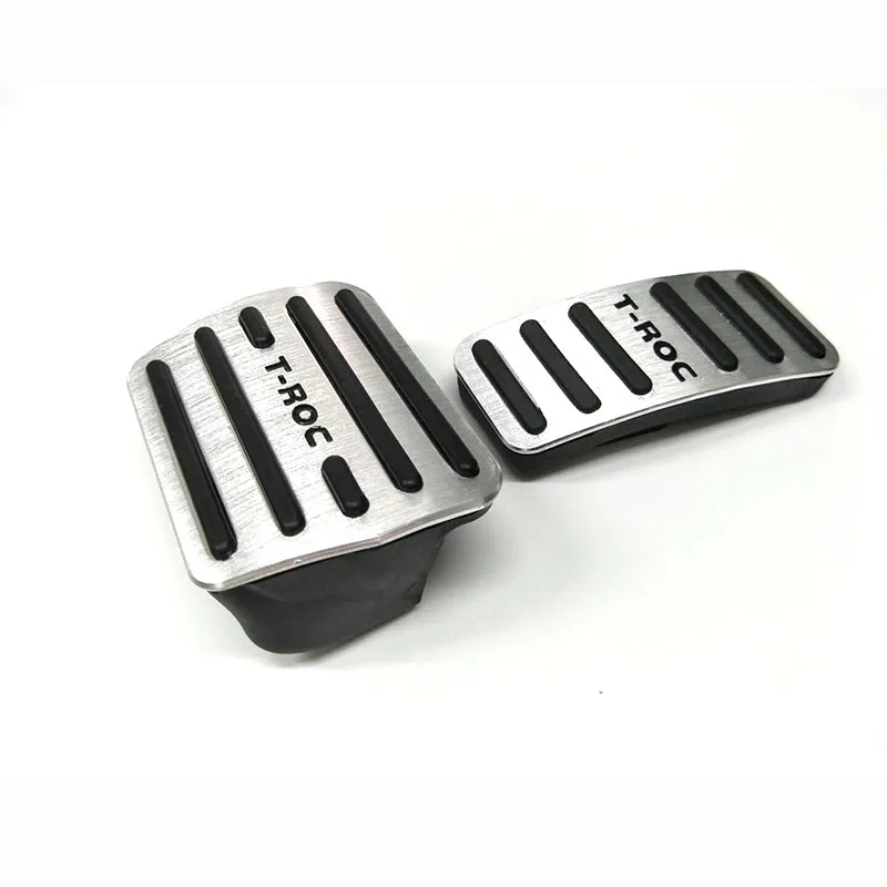

Car stainless steel clutch Fuel Brake AT pedals Plate Cover For T-ROC 2017-2018
