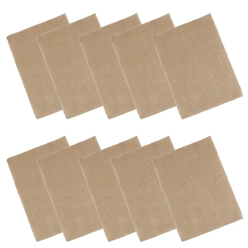 10pcs Hessian Burlap Coasters Table Mats Place Mats Rustic Wedding