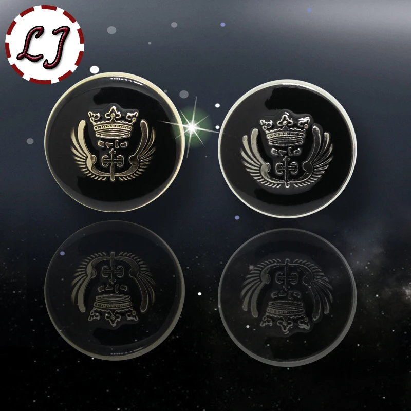 

Free shipping 10pcs/lot combined zinc alloy metal buttons gold silver round button clothing pants sewing accessories scrapbook