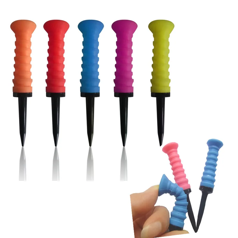 Brand New golf tees,83mm rubber Elastic tee,Low resistance,3pcs in box, Golf Tee