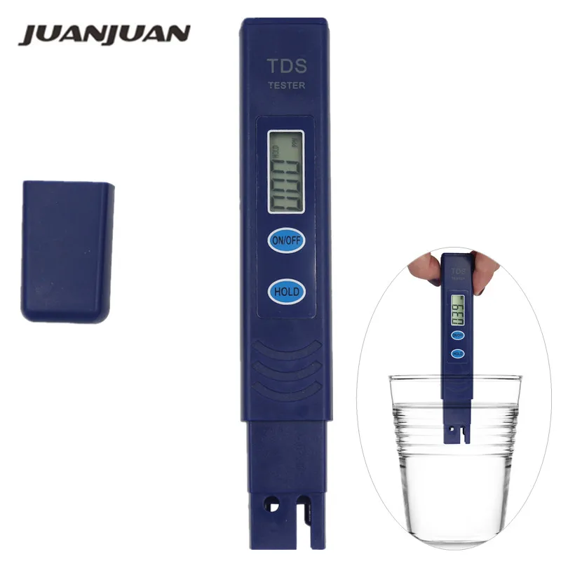 High Quality Deep Blue Portable Pen Digital TDS Meter 2 Key 0-9990PPM Filter Measuring Water Purity Tester 40%Off | Инструменты