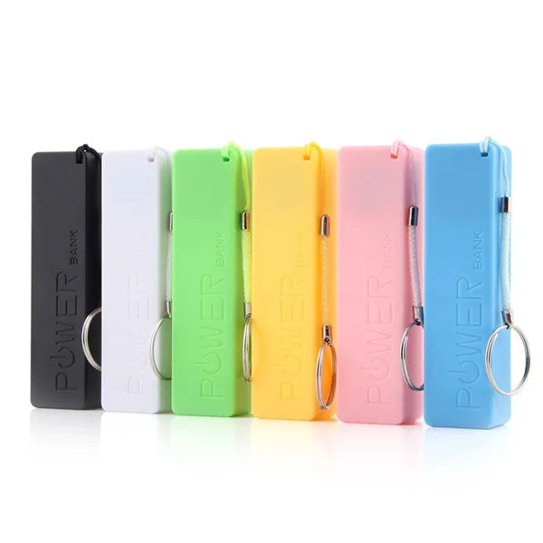 

New Portable Mobile Power Bank USB 18650 Battery Charger Key Chain for iPhone MP3 (No Battery) Drop Shipping